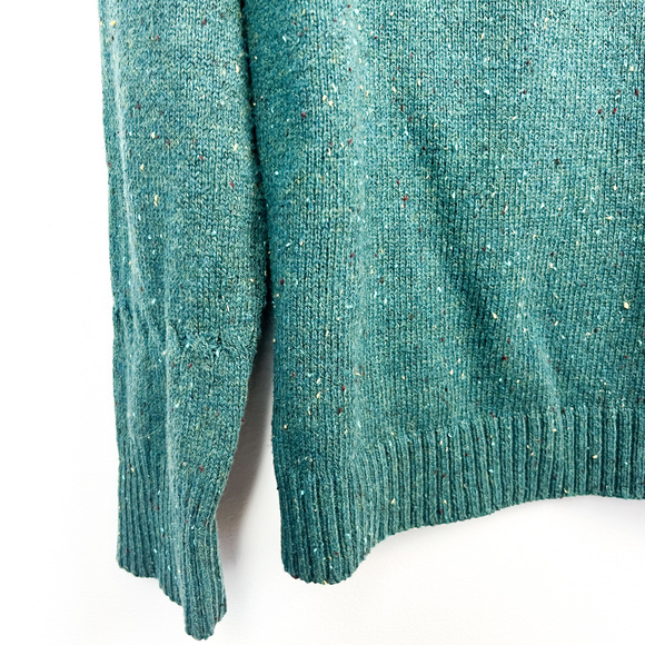 Windriver Long Sleeve Green Speckled Knit Sweater - Picture 5 of 8